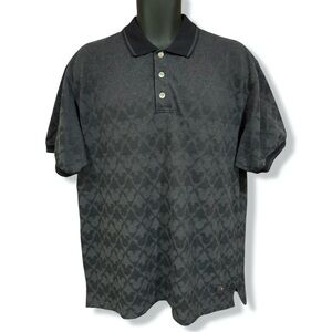 Vintage Disney Polo Shirt Geometric Mickey Pattern